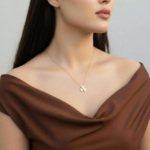 ⁦عقد ذهب عيار 18 وزن 1.07 جرام لمسة ذهبية⁩ - الصورة ⁦5⁩