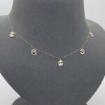 ⁦عقد ذهب عيار 18 وزن 1.35 جرام لمسة أنيقة⁩ - الصورة ⁦4⁩