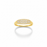 ⁦خاتم ذهب عيار 18 الوزن 1.14 جرام⁩ - الصورة ⁦2⁩