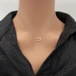 عقد ذهب عيار 18 الوزن 0.86 جرام