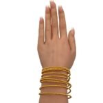 اسواره ذهب ملتفة حول المعصم عيار 21 وزن 36.71 جم تبرز جمال معصمك