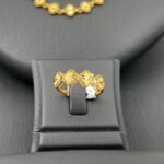 ⁦طقم ذهب عيار 21 الوزن 13.78 جرام⁩ - الصورة ⁦4⁩