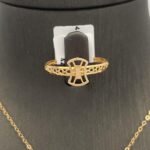 ⁦نصف طقم ذهب عيار 21 الوزن 4.37 جرام⁩ - الصورة ⁦3⁩