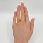 خاتم ذهب عيار 21 الوزن 2.9 جرام