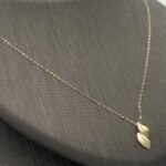 ⁦عقد ذهب عيار 18 وزن 0.91 جرام تصميم جذاب⁩ - الصورة ⁦4⁩