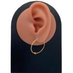 حلق ذهب عيار 21 الوزن 1.18 جرام