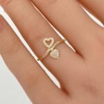 ⁦خاتم ذهب عيار 18 الوزن 0.72 جرام⁩ - الصورة ⁦2⁩