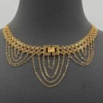 ⁦خناق ذهب عيار 21 الوزن 12.10 جرام⁩ - الصورة ⁦5⁩