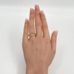 خاتم ذهب عيار 18 الوزن 1.88 جرام