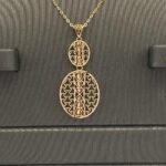 ⁦نصف طقم ذهب عيار 21 الوزن 4.25 جرام⁩ - الصورة ⁦2⁩