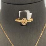 ⁦نصف طقم ذهب عيار 21 الوزن 4.08 جرام⁩ - الصورة ⁦4⁩