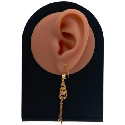 حلق ذهب عيار 21 الوزن 2.62 جرام