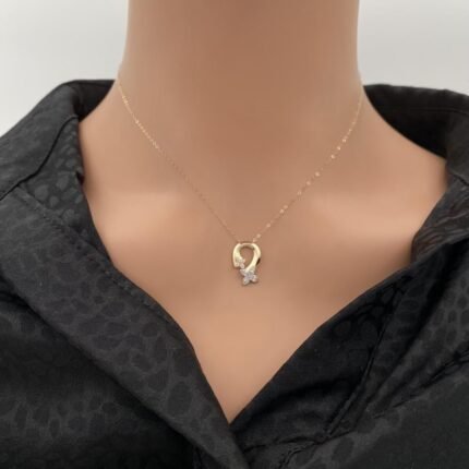 عقد ذهب عيار 18 الوزن 0.92 جرام