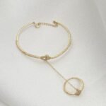 ⁦اسواره وخاتم مواليد ذهب عيار 18 الوزن 3.03 جرام⁩ - الصورة ⁦2⁩