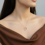 ⁦عقد ذهب عيار 18 الوزن 1.07 جرام⁩ - الصورة ⁦5⁩