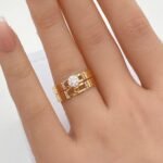 ⁦تونز ذهب عيار 21 الوزن 3.55 جرام⁩ - الصورة ⁦2⁩