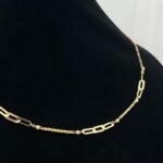 ⁦عقد ذهب ناعم عيار 21 وزن 3.13 جم بافضل سعر حصري فى متجرنا⁩ - الصورة ⁦3⁩