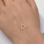 ⁦كف ذهب عيار 18 الوزن 0.99 جرام⁩ - الصورة ⁦3⁩