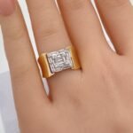 ⁦خاتم ذهب عيار 18 الوزن 2.85 جرام⁩ - الصورة ⁦2⁩