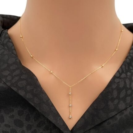 عقد ذهب عيار 18 الوزن 1.31 جرام