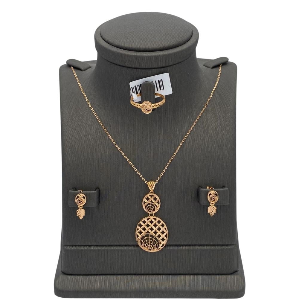 نصف طقم ذهب عيار 21 الوزن 4.43 جرام نصف طقم ذهب عيار 21 الوزن 4.43 جرام