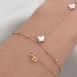 ⁦كف ذهب عيار 18 الوزن 1.71 جرام⁩ - الصورة ⁦2⁩