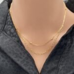 عقد ذهب عيار 18 الوزن 2.29 جرام