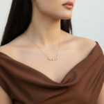 ⁦عقد ذهب عيار 18 الوزن 0.85 جرام⁩ - الصورة ⁦5⁩