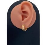 حلق ذهب عيار 18 الوزن 2.67 جرام