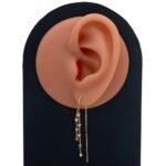 حلق ذهب عيار 18 الوزن 1.90 جرام