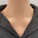 عقد ذهب عيار 18 الوزن 1.18 جرام