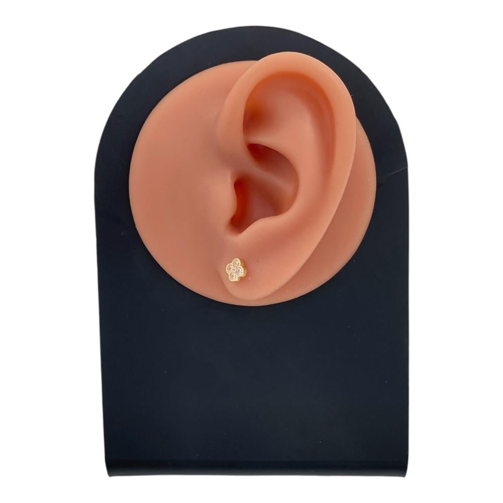 حلق ذهب عيار 18 الوزن 0.75 جرام حلق ذهب عيار 18 الوزن 0.75 جرام