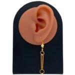 حلق ذهب عيار 21 الوزن 2.08 جرام