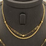 ⁦نصف طقم ذهب عيار 18 الوزن  4.12 جرام⁩ - الصورة ⁦3⁩