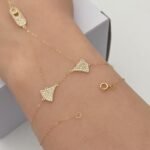 ⁦كف ذهب عيار 18 الوزن 1.24 جرام⁩ - الصورة ⁦3⁩