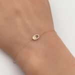 ⁦اسواره ذهب عيار 18 الوزن 0.38 جرام⁩ - الصورة ⁦2⁩