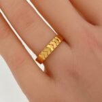 ⁦خاتم ذهب عيار 21 الوزن 2.14 جرام⁩ - الصورة ⁦2⁩