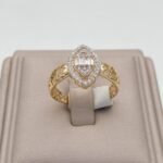 ⁦خاتم ذهب عيار 18 الوزن 2.39 جرام⁩ - الصورة ⁦3⁩