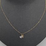 ⁦حرف F ذهب عيار 18 الوزن 1.71 جرام⁩ - الصورة ⁦2⁩