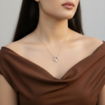 ⁦عقد ذهب عيار 18 الوزن 1.53 جرام⁩ - الصورة ⁦5⁩