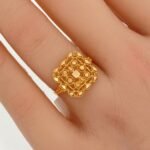 ⁦خاتم ذهب عيار 21 الوزن 1.62 جرام⁩ - الصورة ⁦2⁩