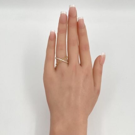 خاتم ذهب عيار 18 الوزن 1.54 جرام