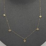 ⁦عقد تشوكر ذهب عيار 18 الوزن 0.75 جرام⁩ - الصورة ⁦4⁩
