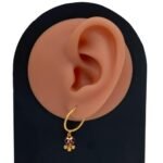 حلق ذهب عيار 21 الوزن 2.96 جرام