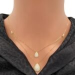 عقد ذهب عيار 18 الوزن 3.41 جرام