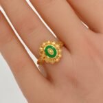 ⁦خاتم ذهب عيار 21 الوزن 2.03 جرام⁩ - الصورة ⁦2⁩