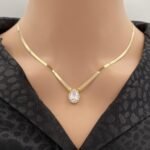 عقد فلات ذهب عيار 18 الوزن 7.60 جرام