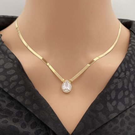 عقد فلات ذهب عيار 18 الوزن 7.60 جرام