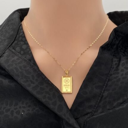 عقد سبيكة ذهب عيار 21 وزن 3.45 جرام أصليه 100% الاكثر مبيعاً