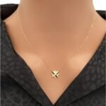عقد ذهب عيار 18 الوزن 0.85 جرام